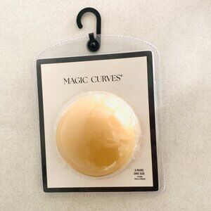 NWT Magic Curves Adhesive Silicone Breast Pasties Nude - 3 Pairs, One Size